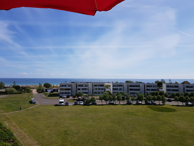 Blick aus der Ferienwohnung Grande am Südstrand von Fehmarn