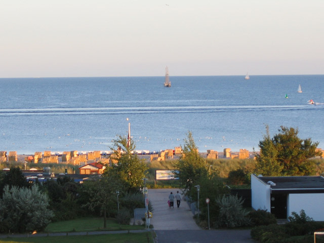 Blick aus der Ferienwohnung Grande am Südstrand von Fehmarn