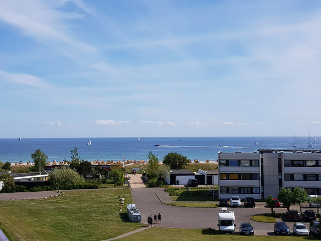 Blick aus der Ferienwohnung Grande am Südstrand von Fehmarn