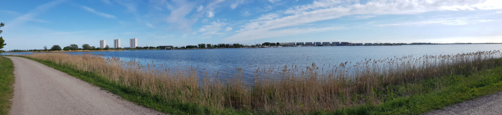 Panoramablick Richtung Yachthafen Burgtiefe Fehmarn