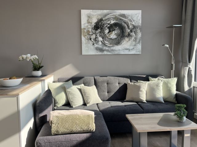 Ferienwohnung Piccolo auf Fehmarn am Südstrand Burgtiefe mit tollem Meerblick zur Fehmarnsundbrücke